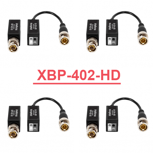 Kit 4 Baluns Conversores (par) 400m  Xpb 402 Hd Hibrido Intelbras